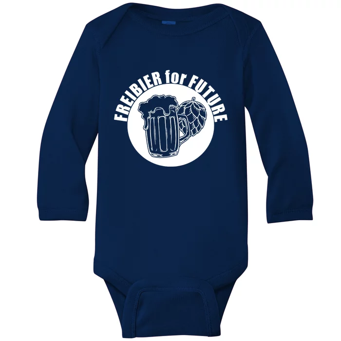 Free Beer For Future Baby Long Sleeve Bodysuit