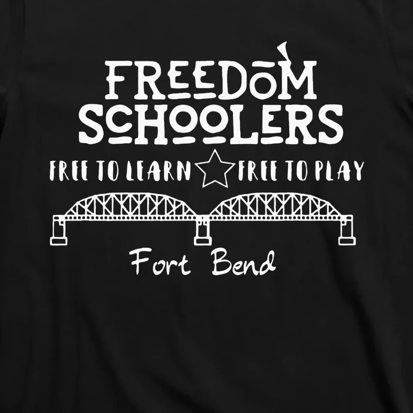 Fort Bend Freedom Schoolers T White Logo Dark T-Shirt