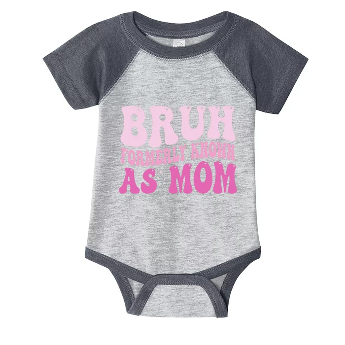 Funny Bruh Formerly Known As Mom Cute Infant Baby Jersey Bodysuit