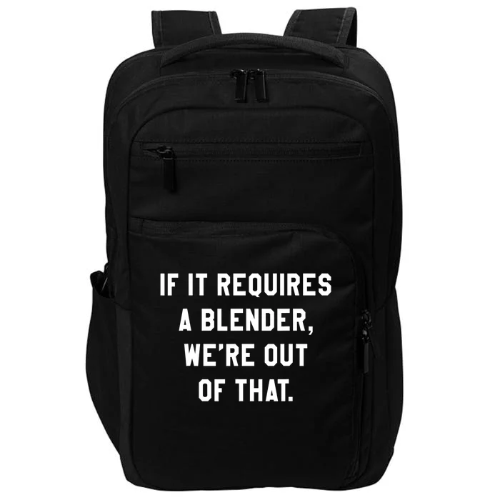 Funny Bartender Funny Gift For Women Men Barista Bartending Gift Impact Tech Backpack