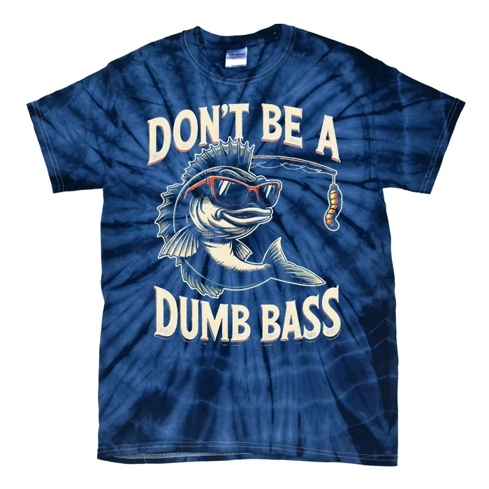 Funny Bass Fishing Stuff Funny Dad Bass Fish Papa Fishing Tie-Dye T-Shirt