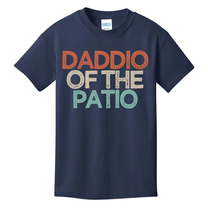 Funny Best Friend Gift Daddio Of The Patio Kids T-Shirt