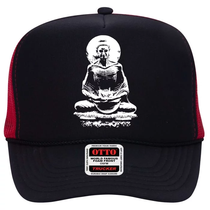 Fasting Buddha High Crown Mesh Trucker Hat