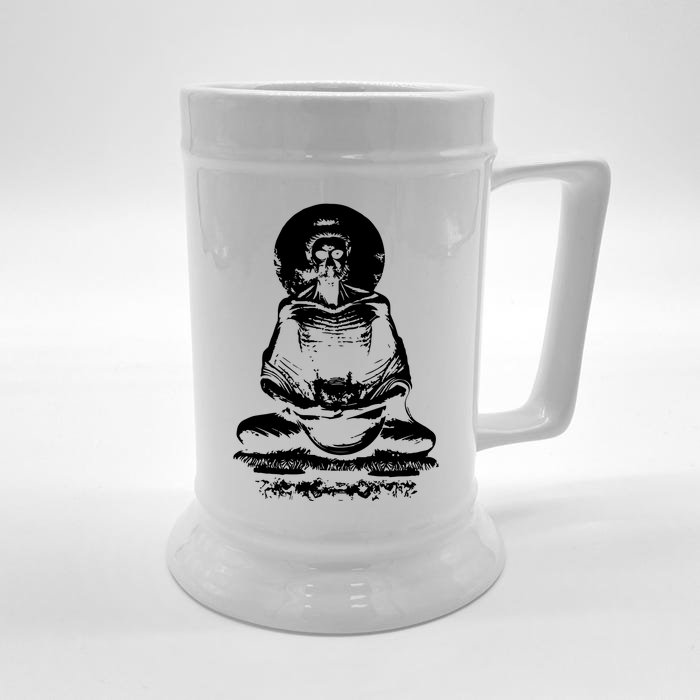 Fasting Buddha Front & Back Beer Stein