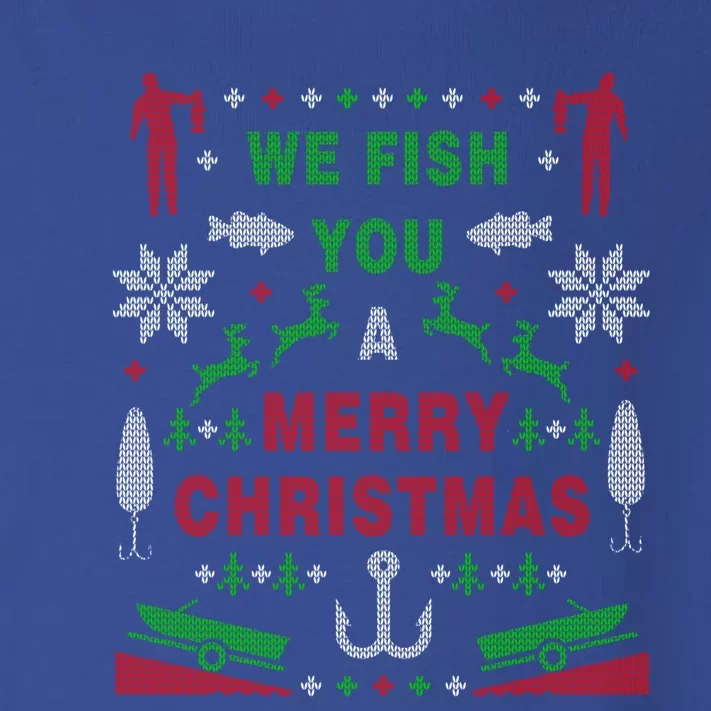 Funny Bass Fishing Ugly Christmas Sweater Party Funny Gift Toddler Long Sleeve Shirt