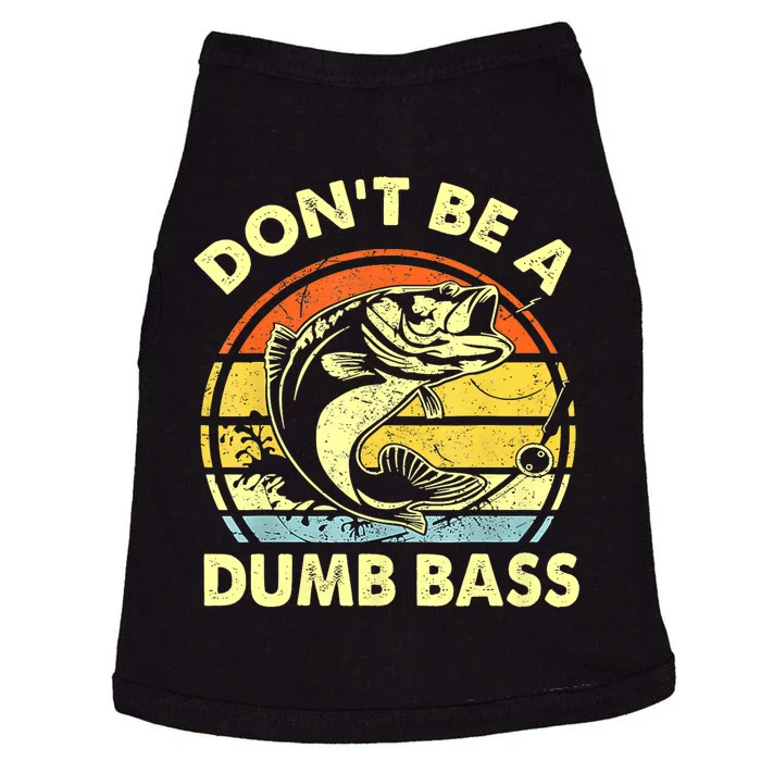 Funny Bass Fishing Stuff Funny Dad Bass Fish Papa Fishing Doggie Tank