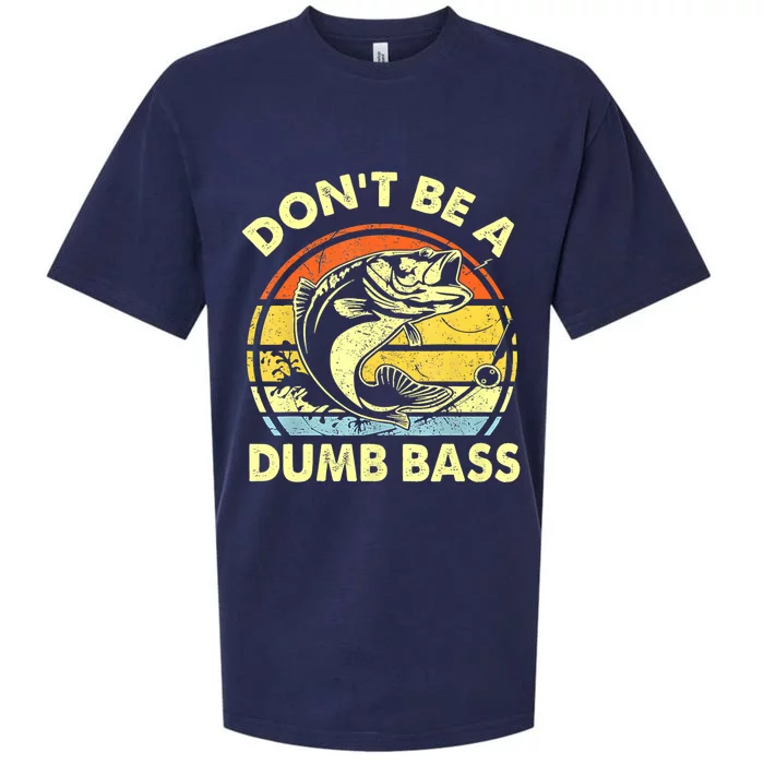 Funny Bass Fishing Stuff Funny Dad Bass Fish Papa Fishing Sueded Cloud Jersey T-Shirt