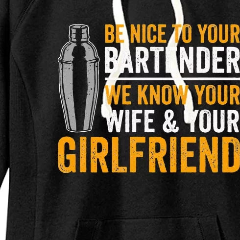 Funny Bartender Women's Fleece Hoodie