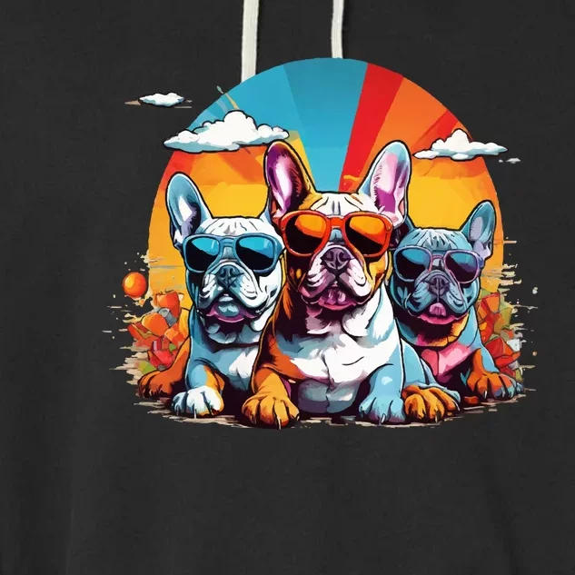 French Bulldog Garment-Dyed Fleece Hoodie