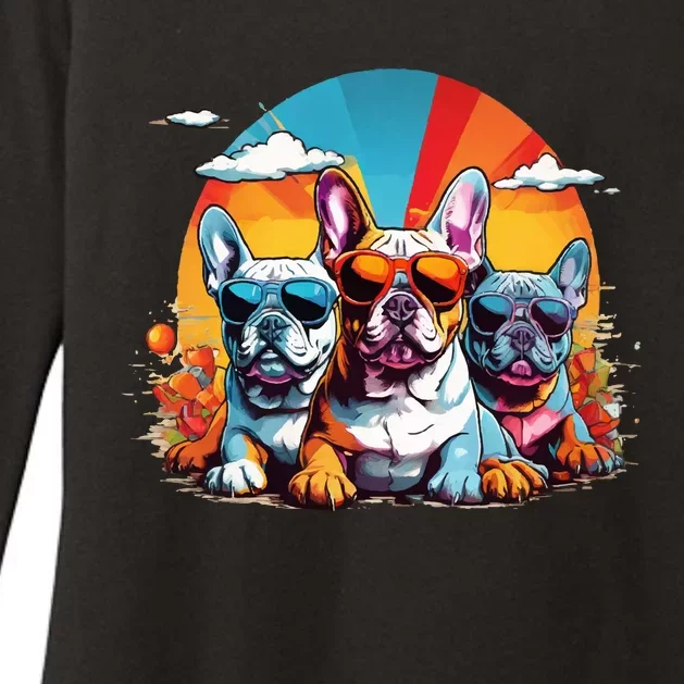 French Bulldog Womens CVC Long Sleeve Shirt