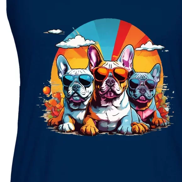 French Bulldog Ladies Essential Flowy Tank