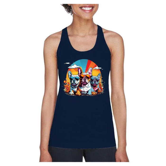 French Bulldog Women's Racerback Tank