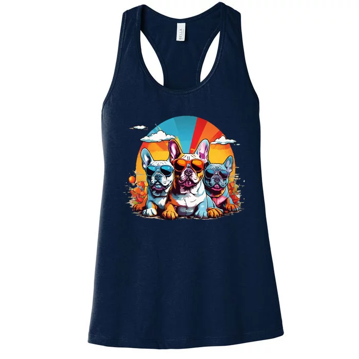 French Bulldog Women's Racerback Tank