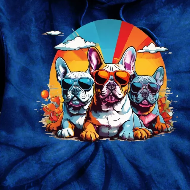 French Bulldog Tie Dye Hoodie