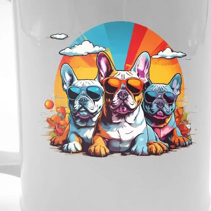 French Bulldog Front & Back Beer Stein