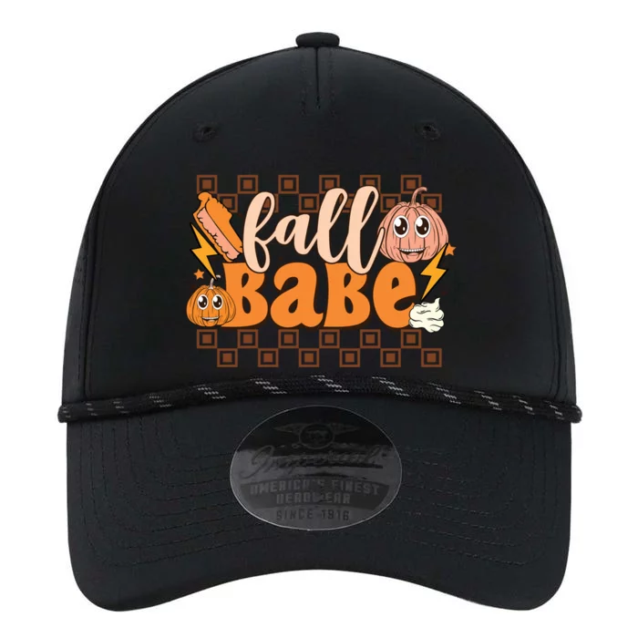 Fall Babe Fall Vibes Autumn Season Thanksgiving Pumpkin Spice Funny Performance The Dyno Cap