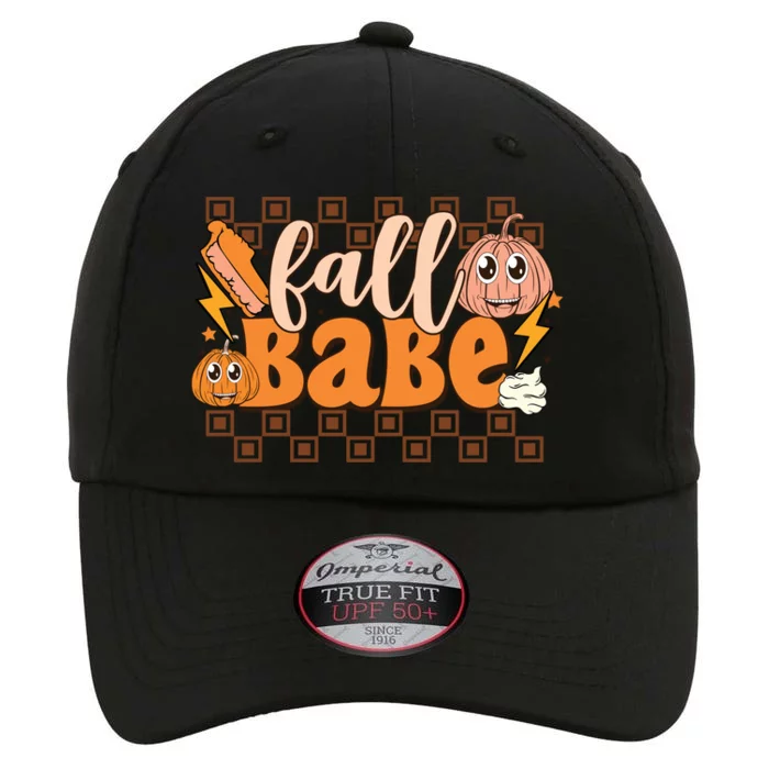 Fall Babe Fall Vibes Autumn Season Thanksgiving Pumpkin Spice Funny The Original Performance Cap