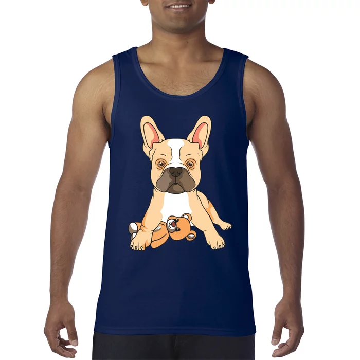 French Bulldog Frenchie Love Cute Dog Mom Funny Tank Top