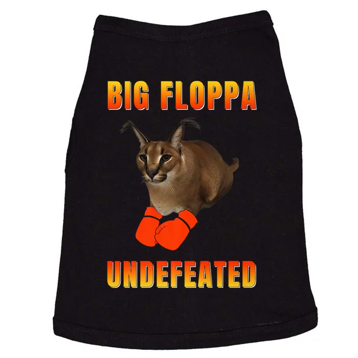 Funny Big Floppa Undefeated Champion, Meme Cat Doggie Tank