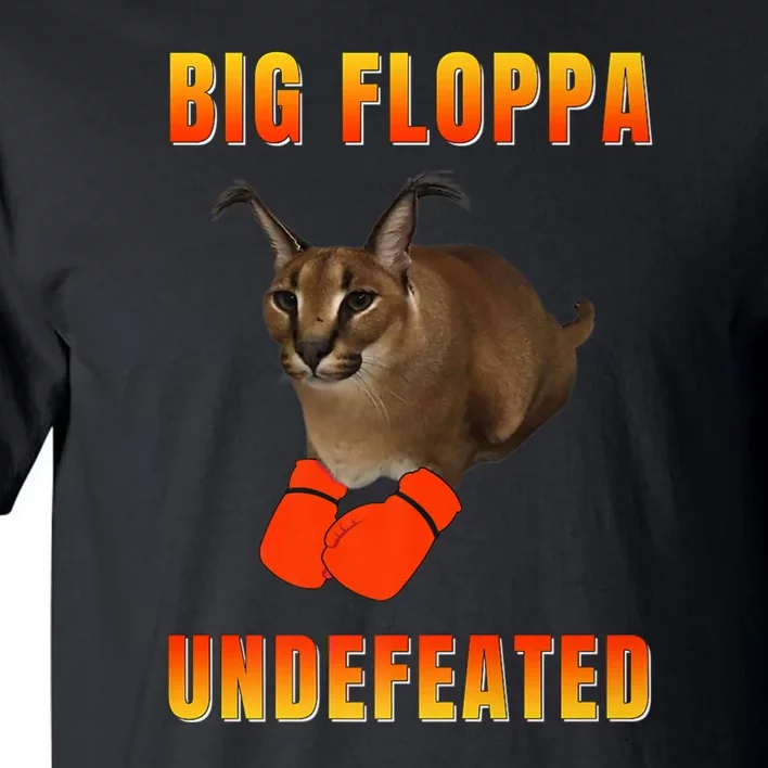 Funny Big Floppa Undefeated Champion, Meme Cat Tall T-Shirt