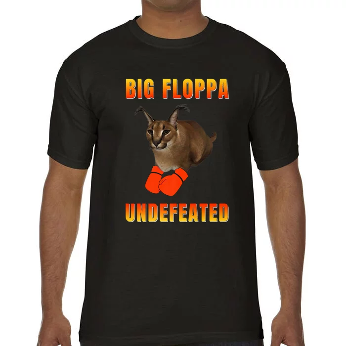 Funny Big Floppa Undefeated Champion, Meme Cat Comfort Colors T-Shirt