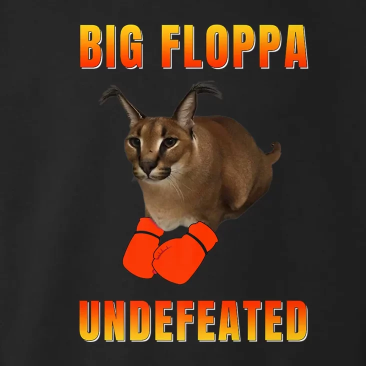 Funny Big Floppa Undefeated Champion, Meme Cat Toddler Hoodie