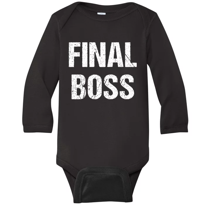 Final Boss Baby Long Sleeve Bodysuit