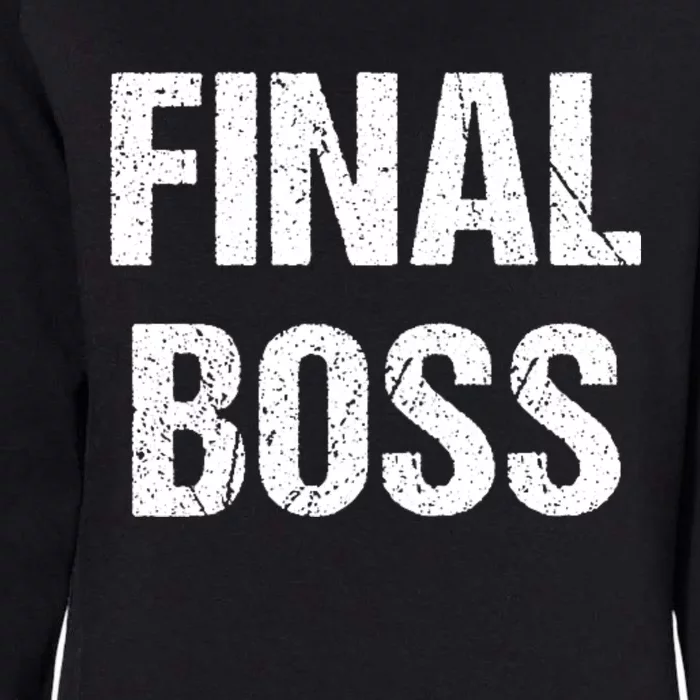 Final Boss Womens California Wash Sweatshirt