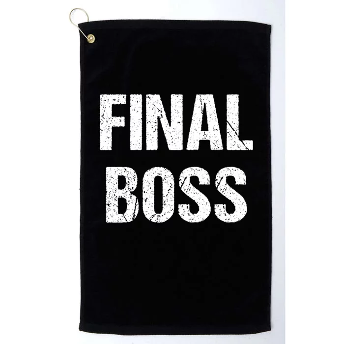 Final Boss Platinum Collection Golf Towel