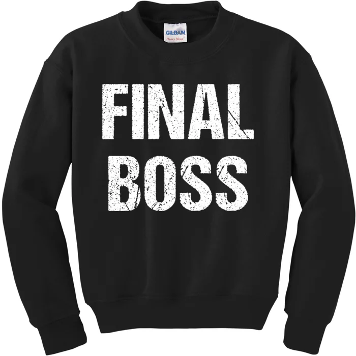 Final Boss Kids Sweatshirt