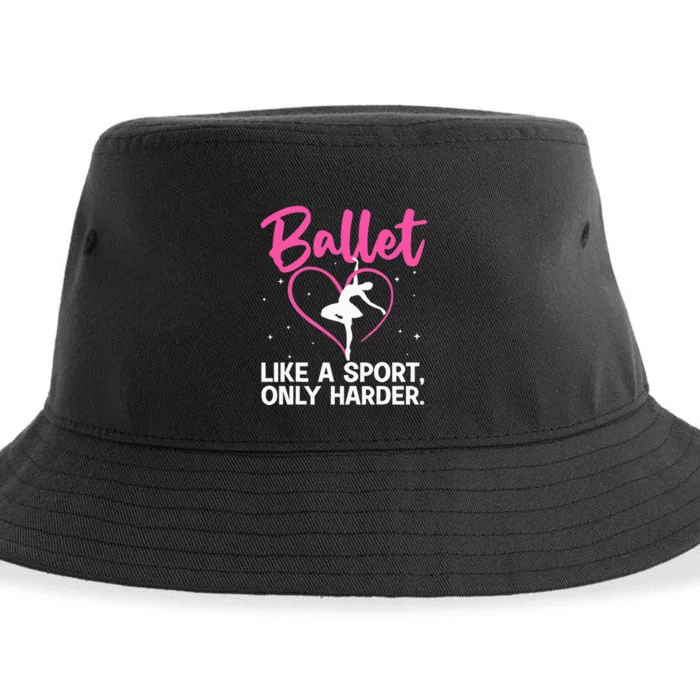 Funny Ballet For Women Girl Ballerina Dance Recital Sports Sustainable Bucket Hat