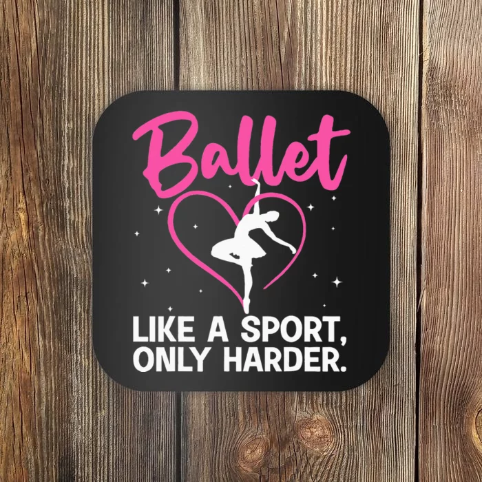 Funny Ballet For Women Girl Ballerina Dance Recital Sports Coaster