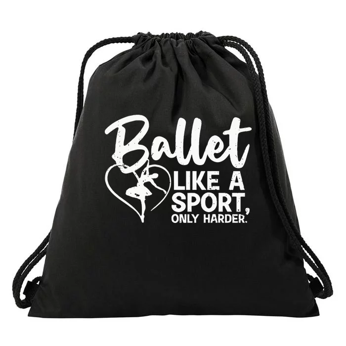 Funny Ballet For Women Girl Ballerina Dance Recital Sports Drawstring Bag