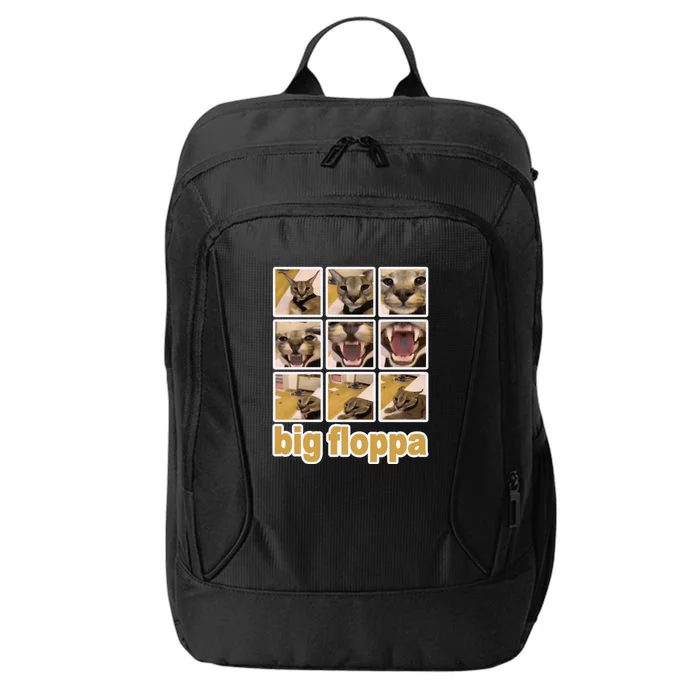 Funny Big Floppa Meme Cat City Backpack