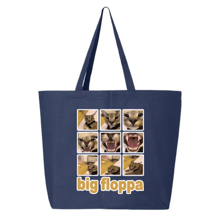 Funny Big Floppa Meme Cat 25L Jumbo Tote