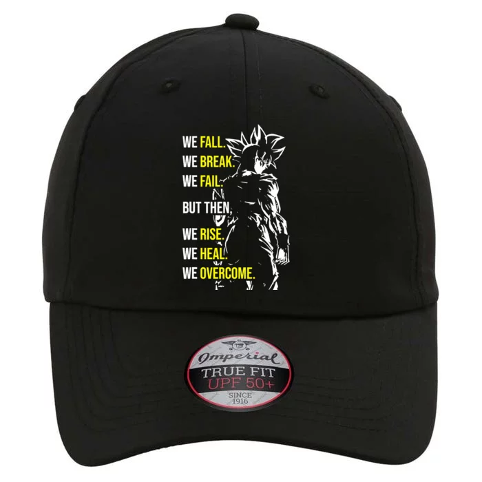 Fall, Break, Fail, Overcome, Anime, Gym, Workout Motivation The Original Performance Cap