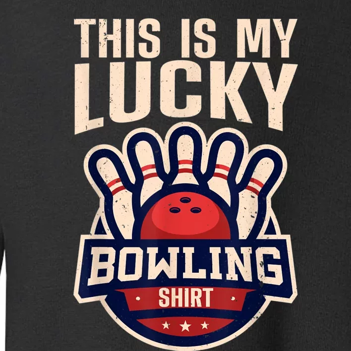 Funny Bowling For Men Women Retro Bowling Bowler Team League Toddler Sweatshirt