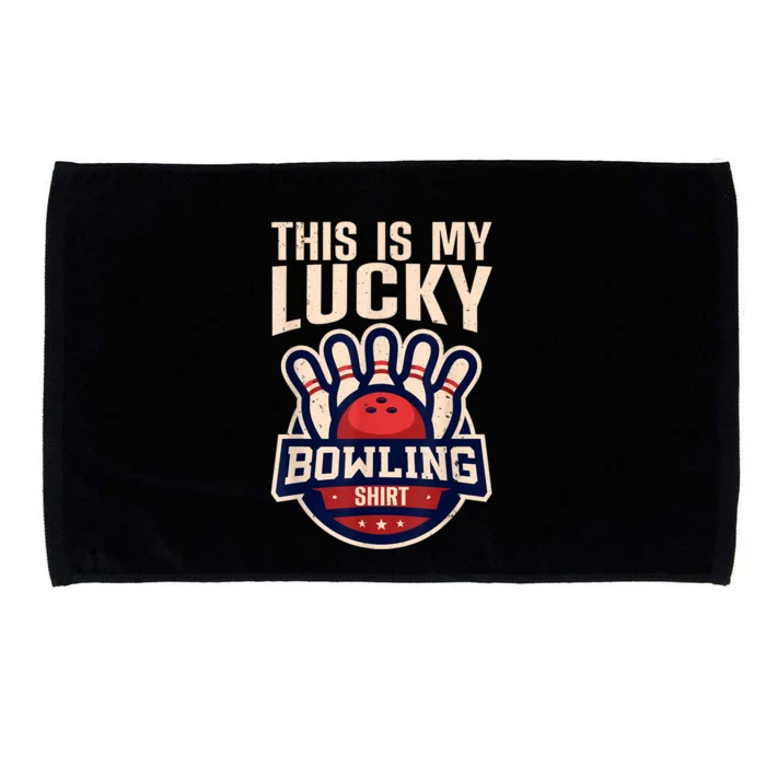 Funny Bowling For Men Women Retro Bowling Bowler Team League Microfiber Hand Towel