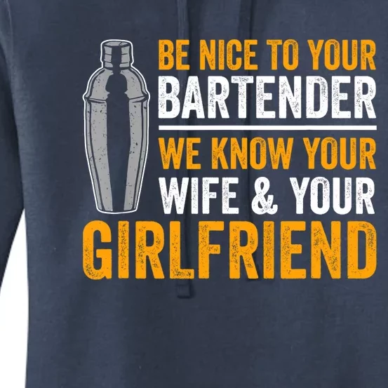 Funny Bartender Women's Pullover Hoodie