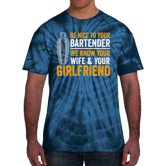 Funny Bartender Tie-Dye T-Shirt