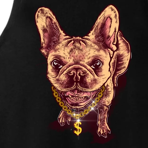 French Bulldog Ladies Tri-Blend Wicking Tank