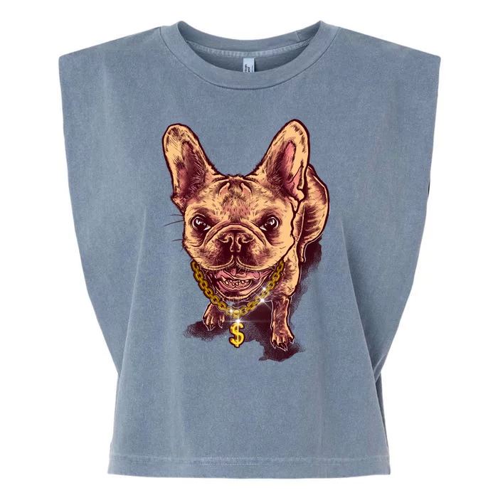 French Bulldog Garment-Dyed Women's Muscle Tee