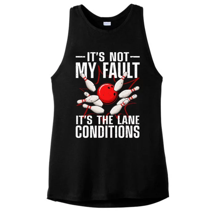 Funny Bowling For Men Women Bowler Team Bowling Lane Spare Ladies Tri-Blend Wicking Tank