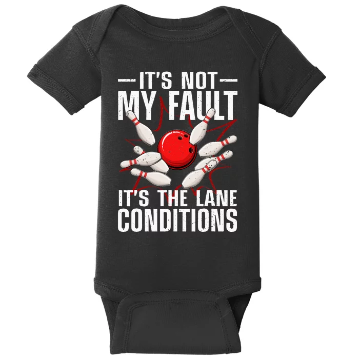 Funny Bowling For Men Women Bowler Team Bowling Lane Spare Baby Bodysuit