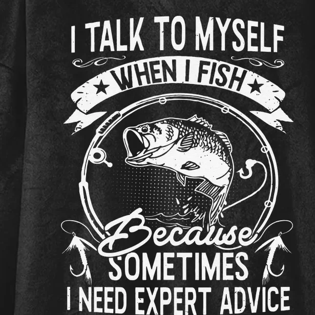 Funny Bass Fishing Quote Fishing Adult Humor Quote Hooded Wearable Blanket