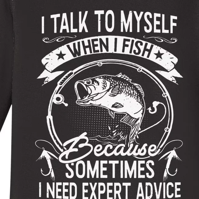 Funny Bass Fishing Quote Fishing Adult Humor Quote Baby Long Sleeve Bodysuit