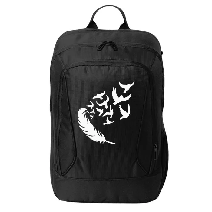 Feather Birds Flying Casual City Backpack