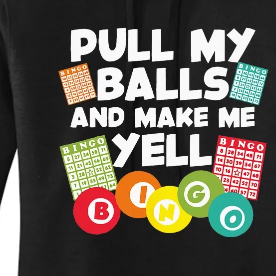 Funny Bingo For Men Women Lucky Bingo Lover Caller Gambling Women's Pullover Hoodie