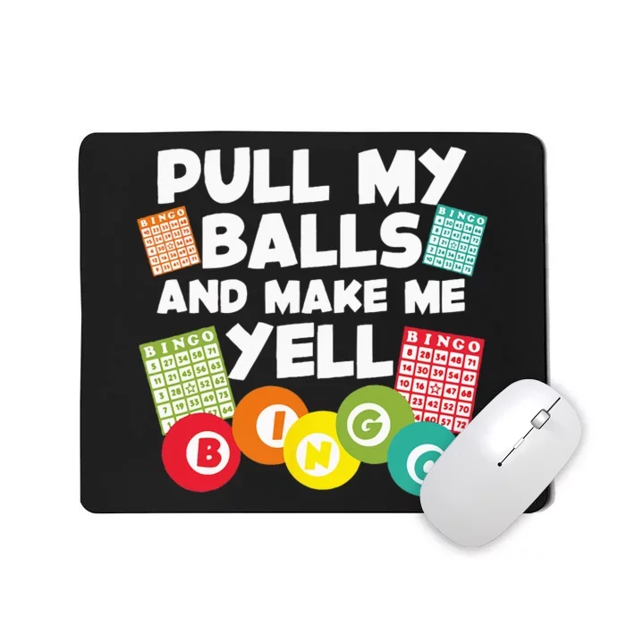 Funny Bingo For Men Women Lucky Bingo Lover Caller Gambling Mousepad