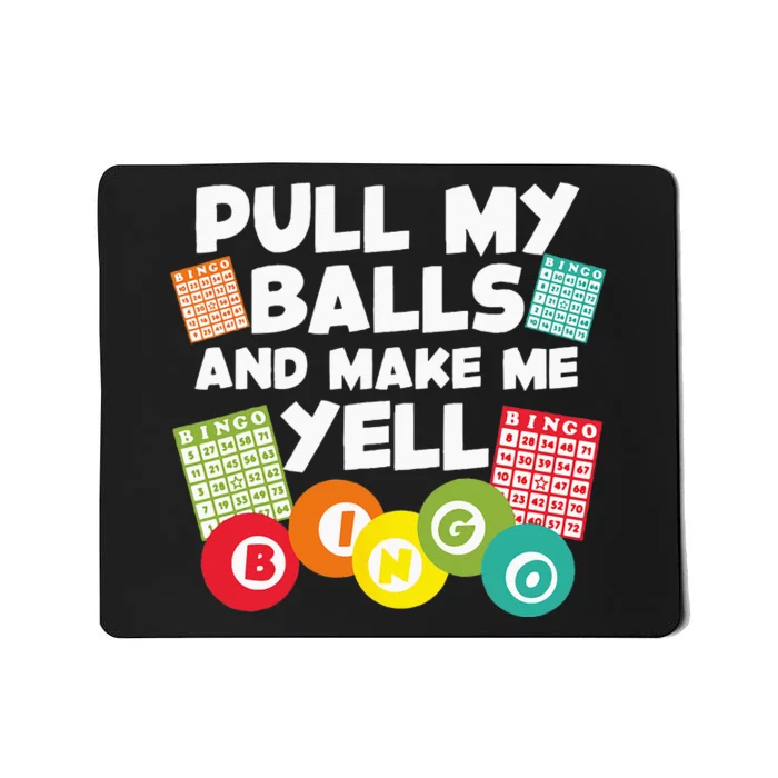 Funny Bingo For Men Women Lucky Bingo Lover Caller Gambling Mousepad